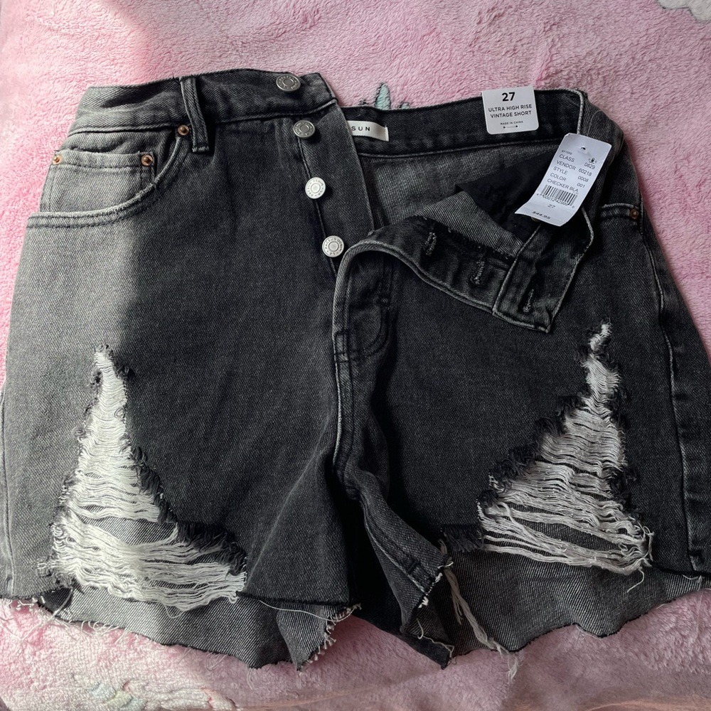 PACSUN high rise jean shorts